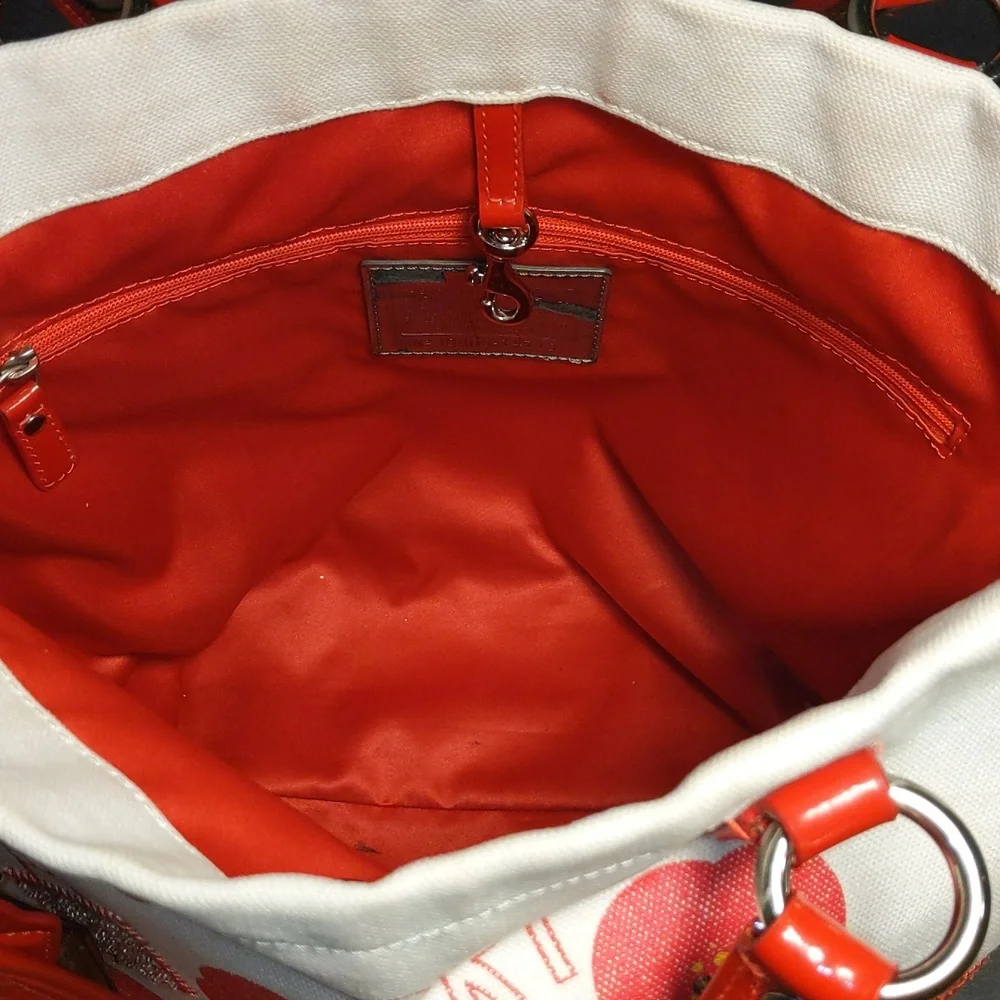 RARE Coach Poppy Cherry Chan Tote Bag - Picture 9 of 15